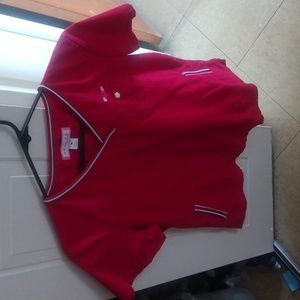 M red scrub shirt.  Good condition.